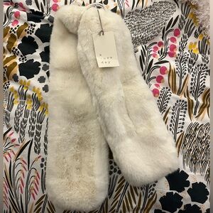A New Day White Faux Fur Scarf